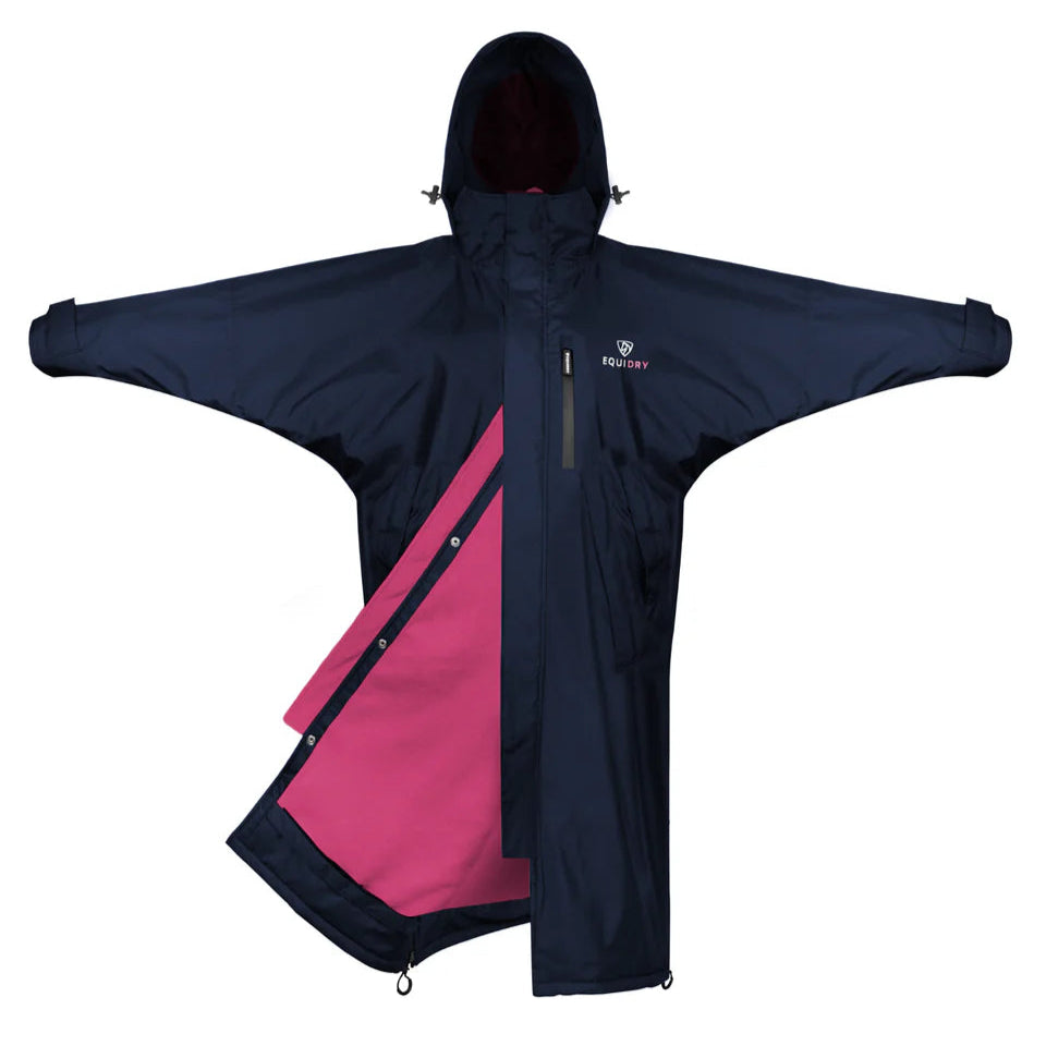 EQUIDRY Women's Thin Fleece Evolution #colour_navy-raspberry