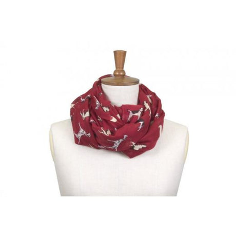 Toggi Whisby Printed Scarf #colour_pomegranate-dog-print