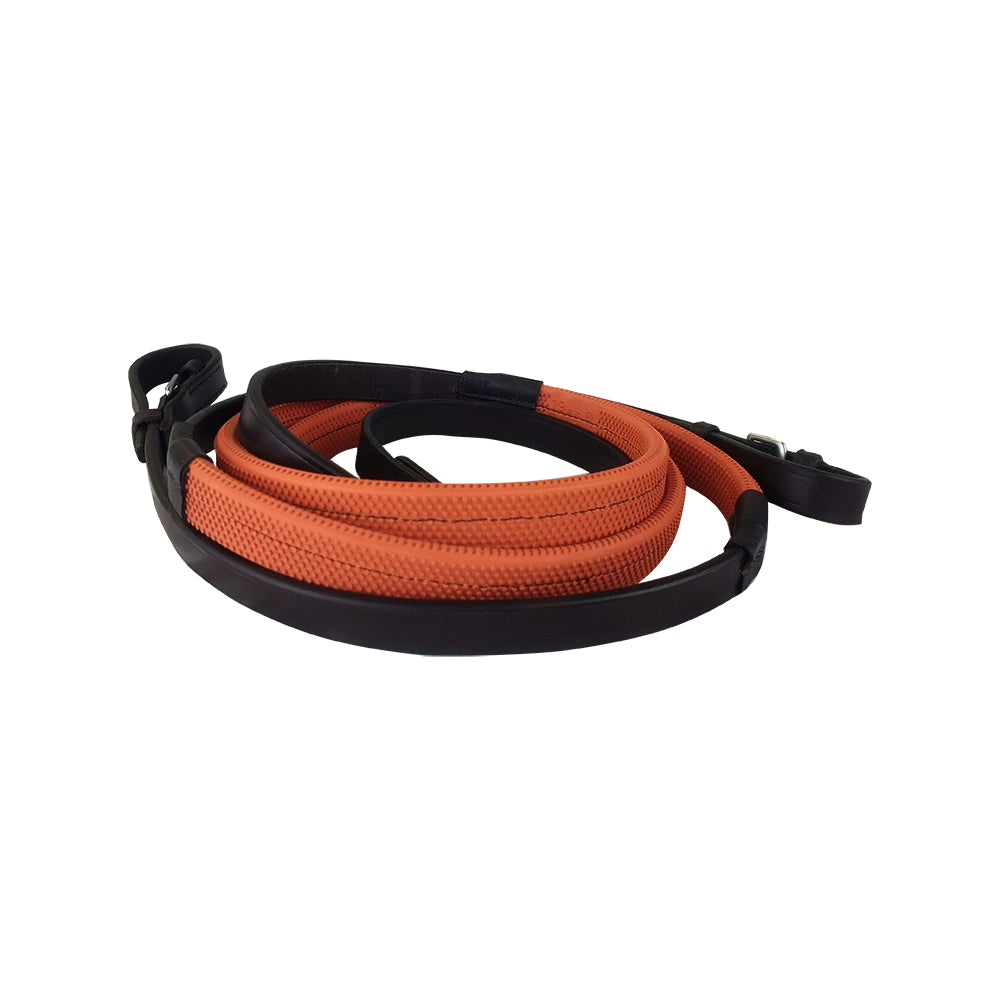 KM Elite Kriss Orange Racing Reins