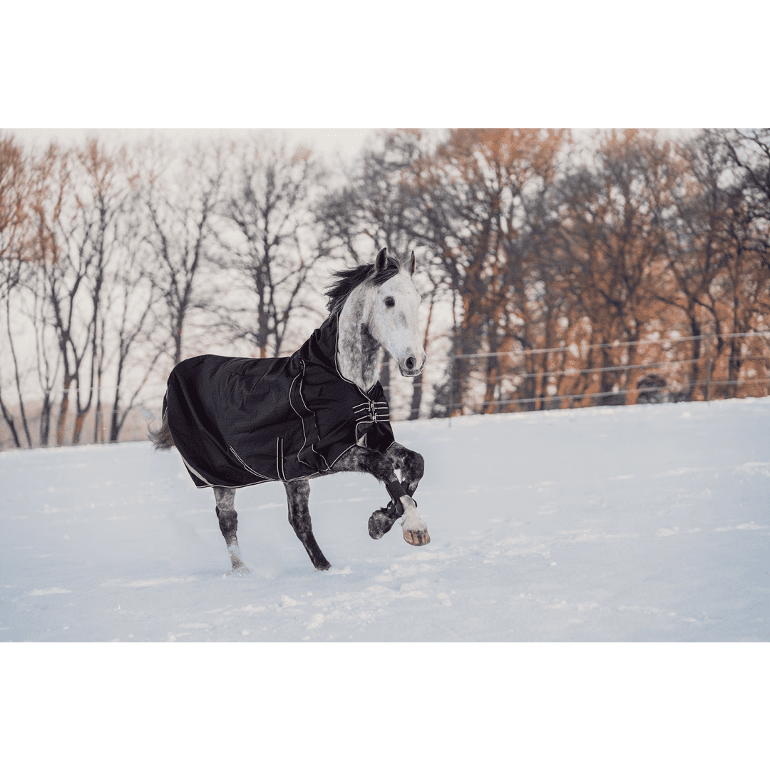 HKM Innsbruck Highneck Rug -1200D, 400g Filling #colour_black