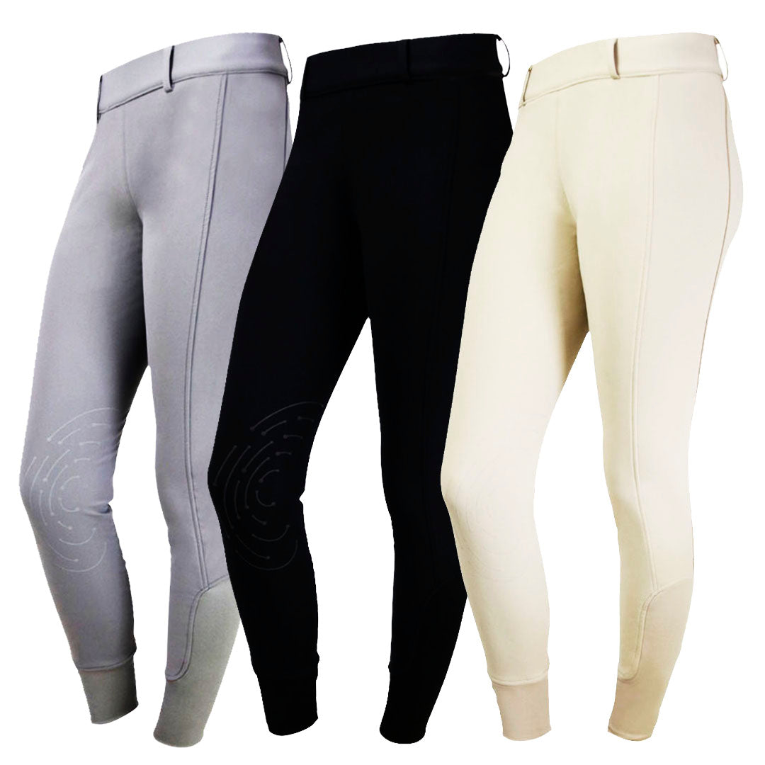 Hy Equestrian Glacial Collants d'équitation softshell pour femme avec prise au genou
