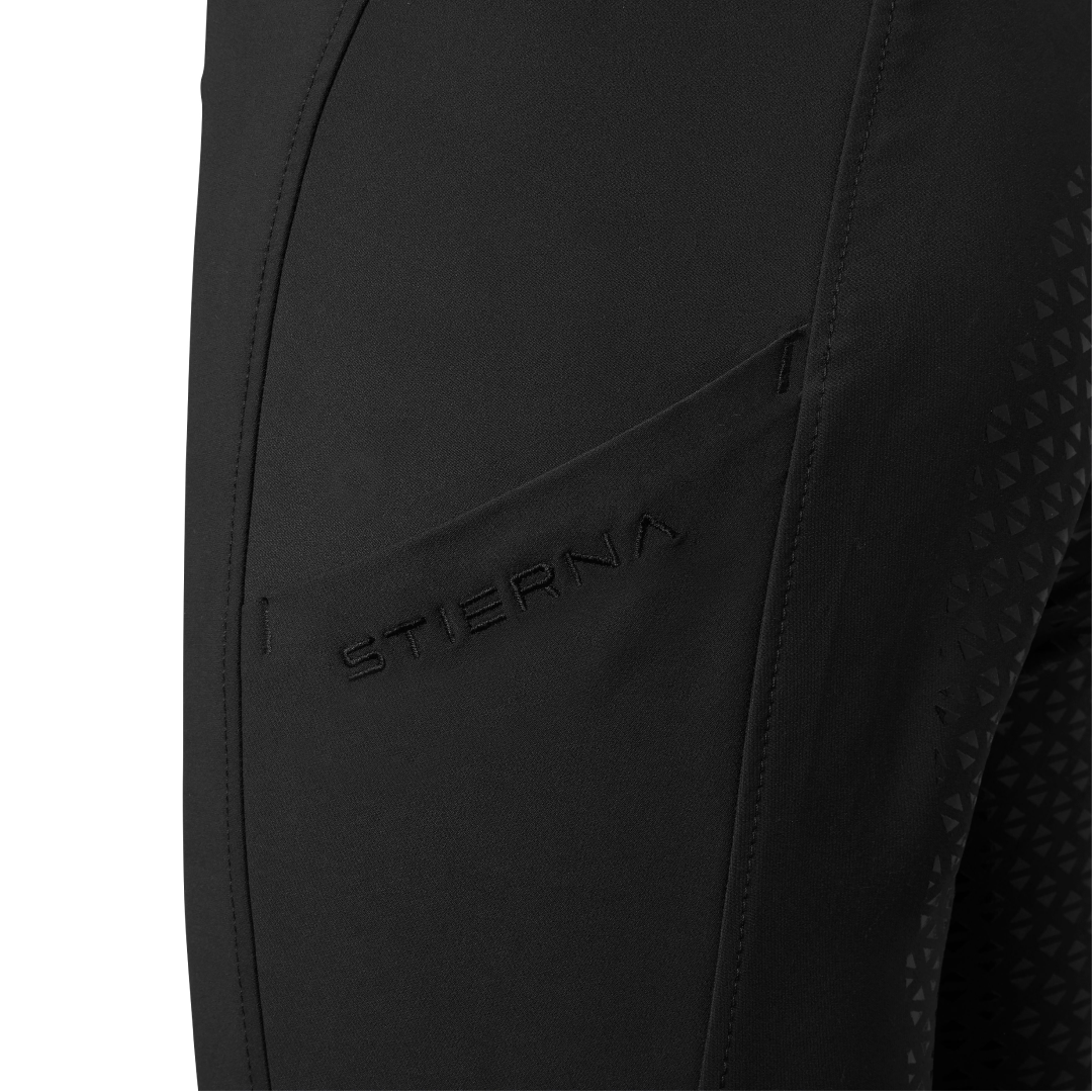 Pantalon d'Équitation Stierna Noir Vera Fond Complet
