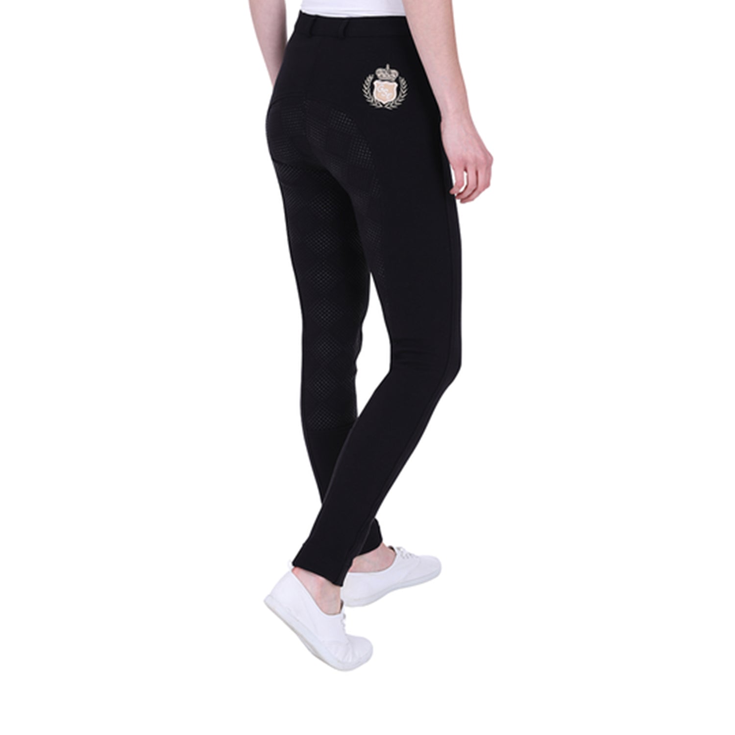 GS Equestrian Ellia Jodhpurs à fond intégral en silicone pour enfants