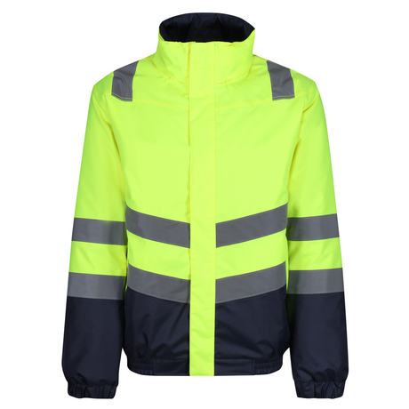 Regatta Professional Pro Hi-Vis Bomber Jacket #colour_yellow-navy