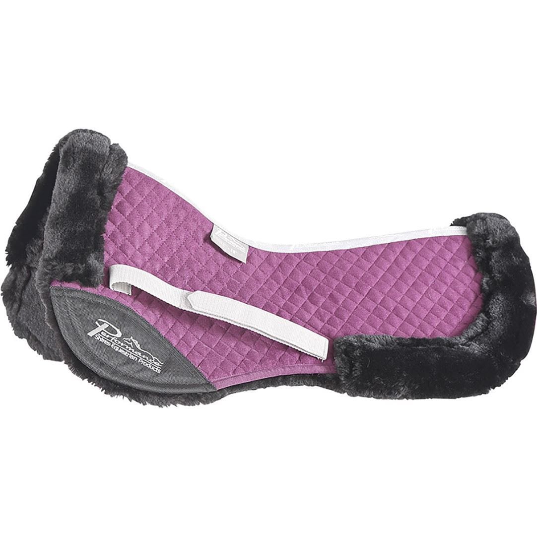 Shires Performance Suede Half Pad #colour_plum