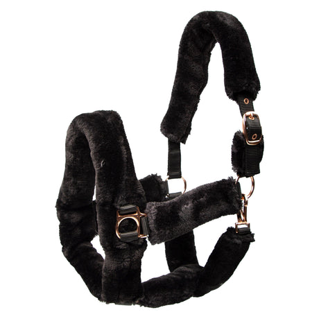 Imperial Riding Go Star Fur Headcollar #colour_black