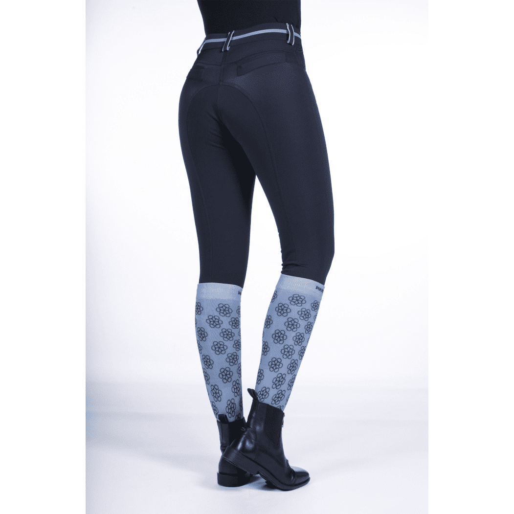 HKM Bloomsbury Belmtex Full Seat Riding Breeches #colour_deep-blue