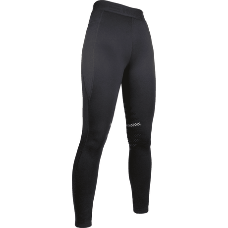 HKM Sports Silicone Knee Patch Riding Leggings #colour_black