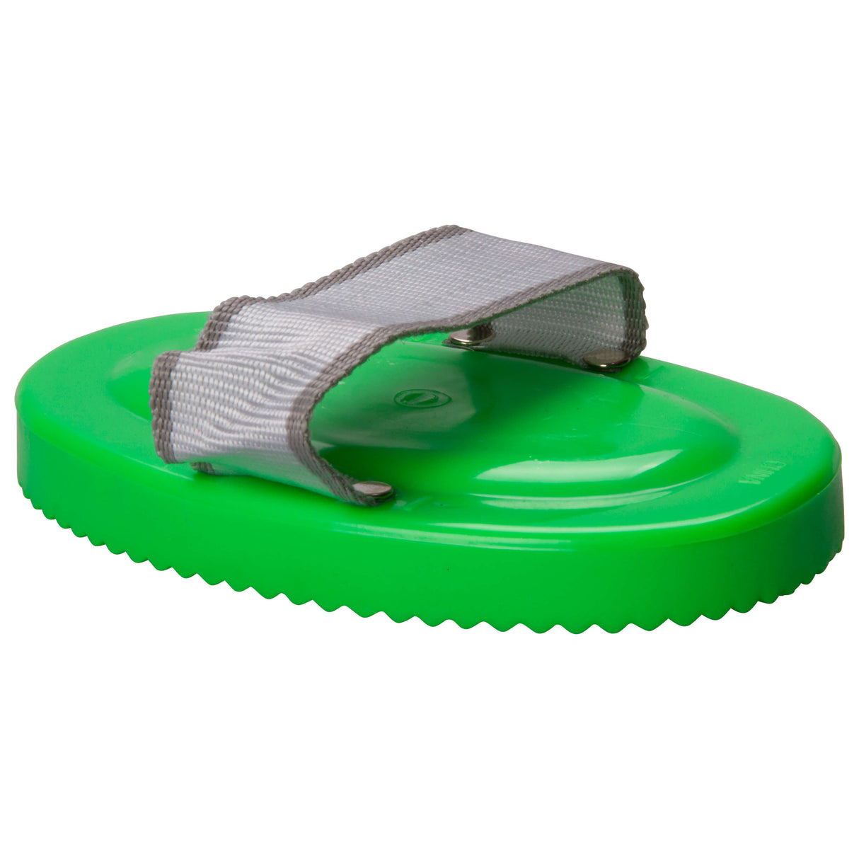 Imperial Riding Curry Comb With Hand Loop #colour_neon-green