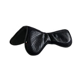 Acavallo Close Contact Pocket Gel & Memory Foam 1/2 Pad W/Risers #colour_black