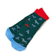 Shires Tikaboo Children's Ankle Socks #colour_green-horses