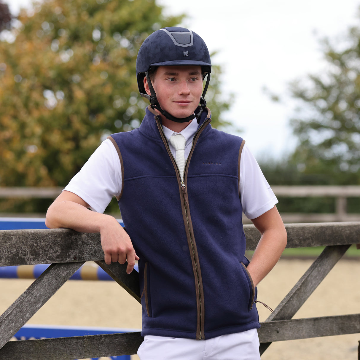 Shires Aubrion Core Men's Fleece Gilet #colour_navy