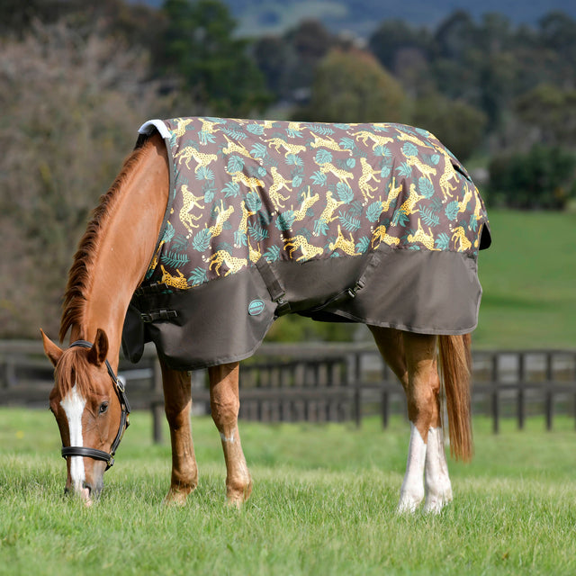 Weatherbeeta Comfitec Tyro Standard Neck Medium Turnout Rug #colour_jungle-print