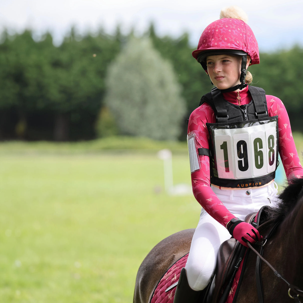 Shires Aubrion Hyde Park Young Rider Hat Cover #colour_star