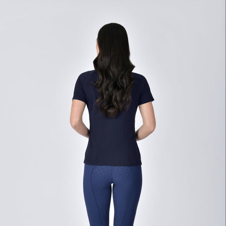 Weatherbeeta Ladies Bamboo Short Sleeve Performance Base Layer #colour_navy