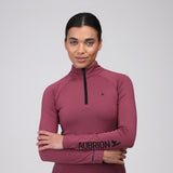 Shires Aubrion Ladies React Long Sleeve Base Layer #colour_mauve