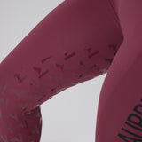 Shires Aubrion Ladies React Rythm Riding Tights #colour_mauve