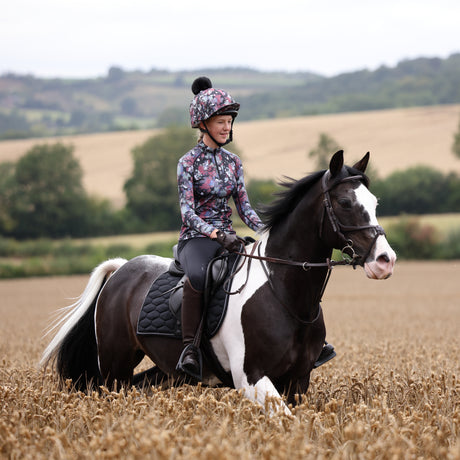 Shires Aubrion Young Rider React Long Sleeve Base Layer #colour_abstract