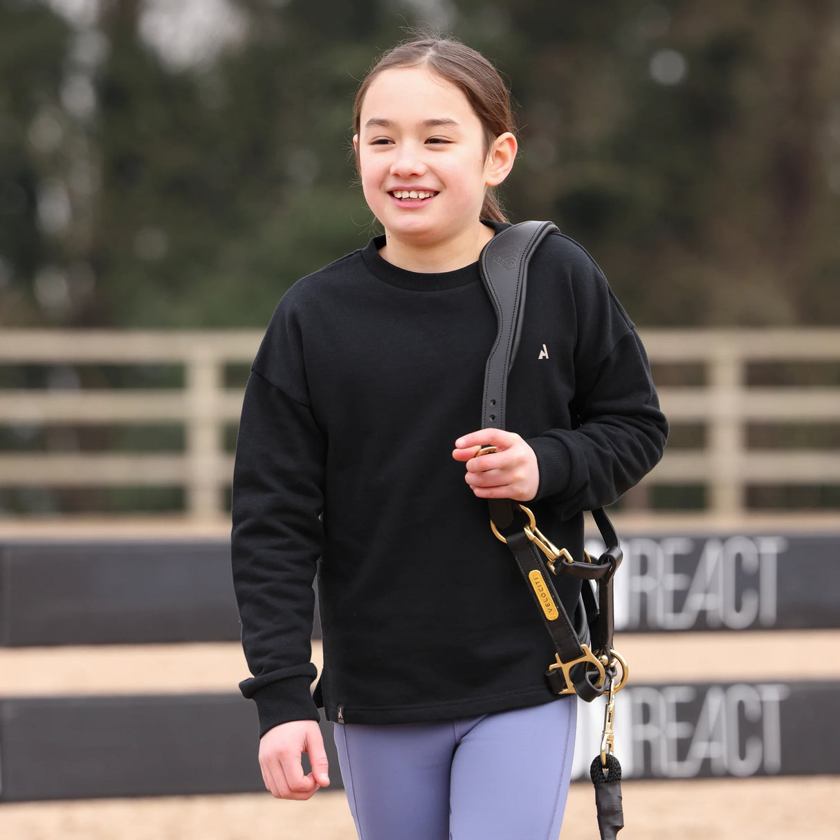 Shires Aubrion Young Rider React Sweatshirt #colour_shadow