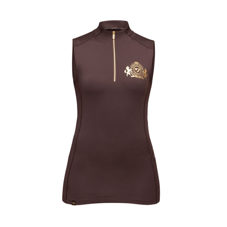 Shires Aubrion Ladies Team Sleeveless Base Layer #colour_umber