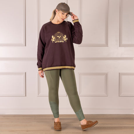 Shires Aubrion Ladies Team Sweatshirt #colour_umber