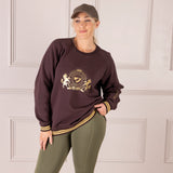 Shires Aubrion Ladies Team Sweatshirt #colour_umber