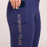 Shires Aubrion Ladies Team Riding Tights #colour_midnight