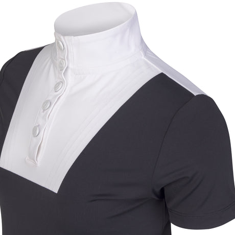 Shires Aubrion Optima MX Show Shirt - Young Rider #colour_black