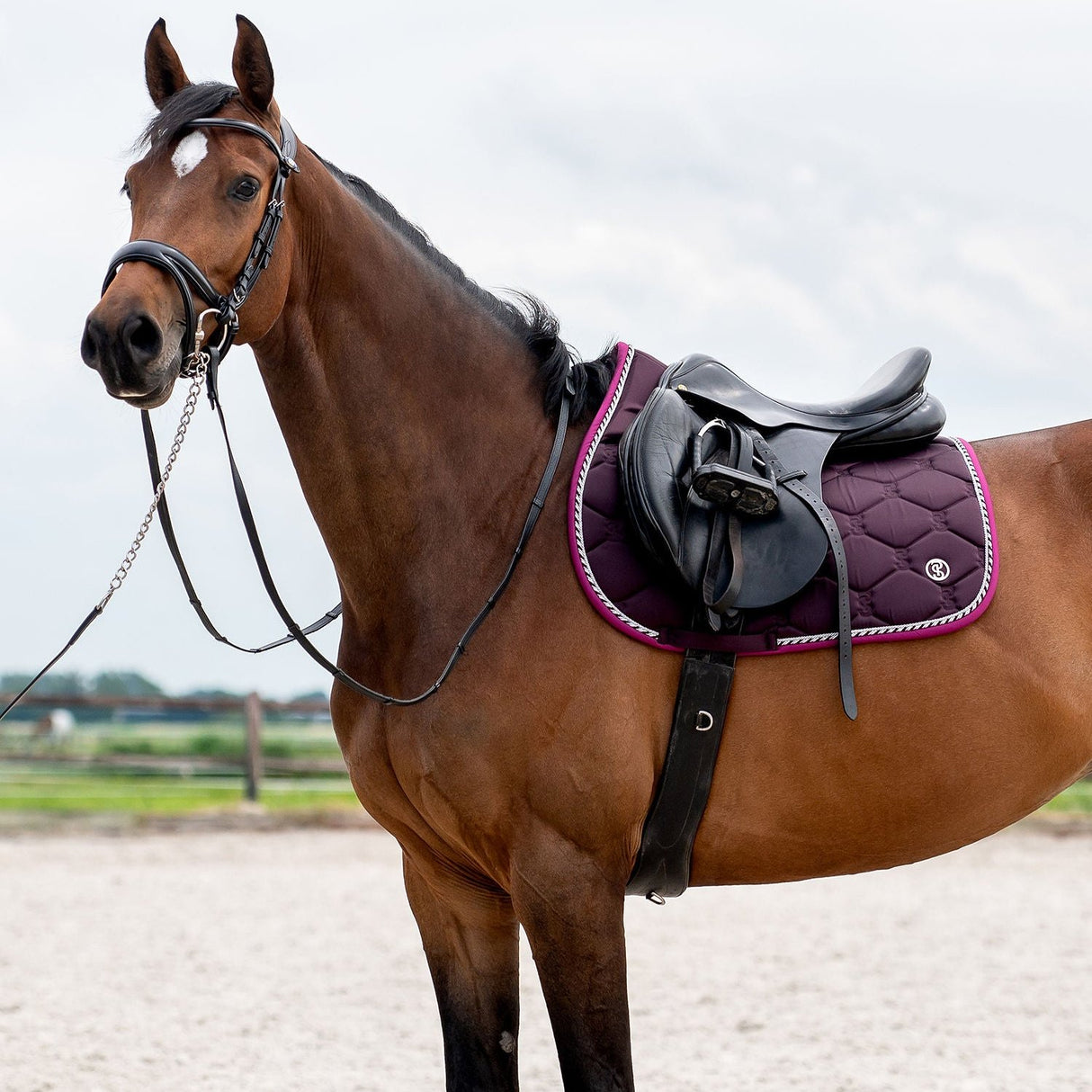 PS of Sweden Jump Signature Saddle Pad #colour_plum