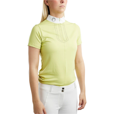 Montar MoViolet Gun Metal Crystal Competition Shirt #colour_creamy-lime