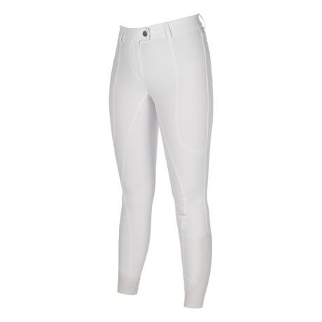 HKM Children's Silicone Full Seat Riding Breeches -Amalfi- #colour_white