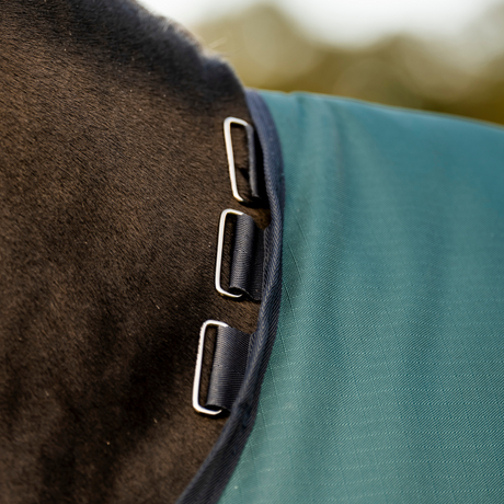Horseware Ireland Amigo Ripstop 900D 200g Pony Turnout Rug #colour_dynasty-green-navy-silver