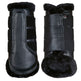 HKM Comfort Premium Fur Protection Boots #colour_black/black