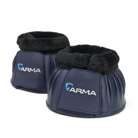 Shires ARMA Fleece Topped Over Reach Boots #colour_navy