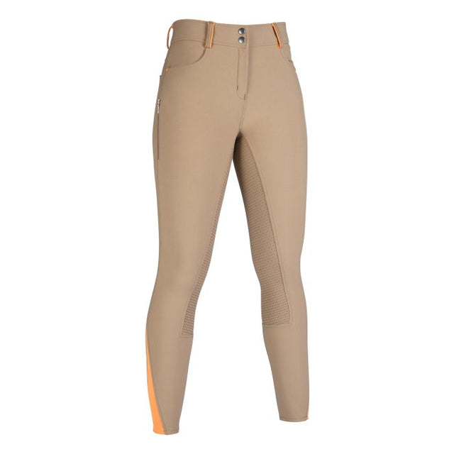 HKM Riding breeches -Lyon- silicone full seat #colour_sand