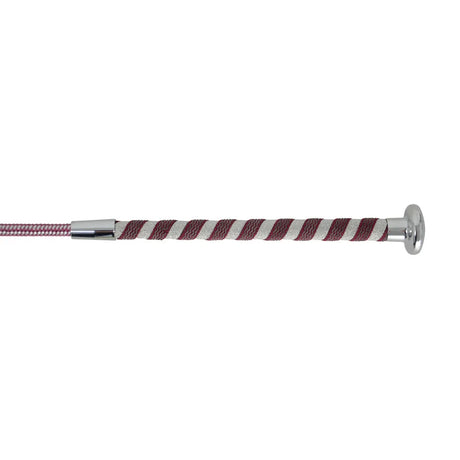 HySCHOOL Pirouette Schooling Whip #colour_silver-glitter-burgundy