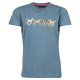 HKM Kids T-shirt -Pony Club- #colour_smokey-blue