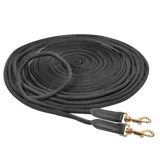 Waldhausen Double Lunging Draw Reins #colour_black