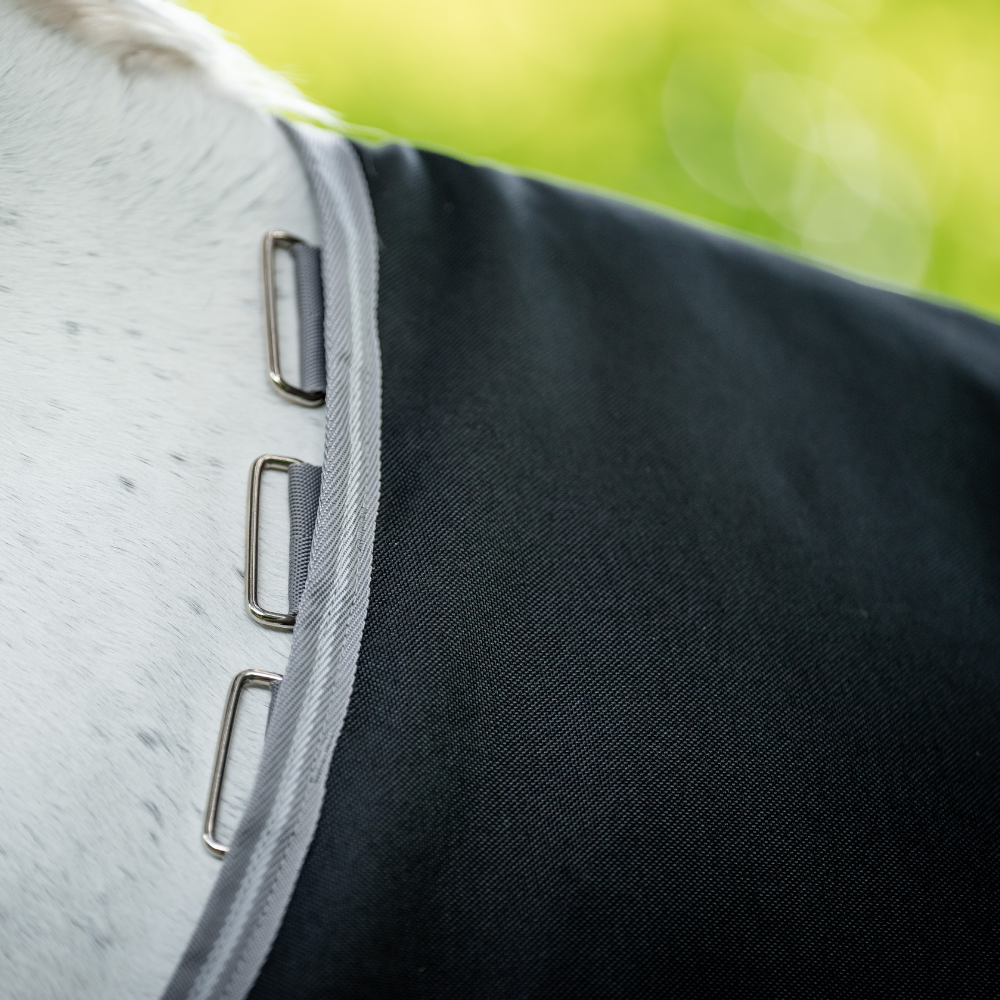 Horseware Ireland Amigo 1200D 0g Turnout Rug #colour_black-titanium-grey-silver