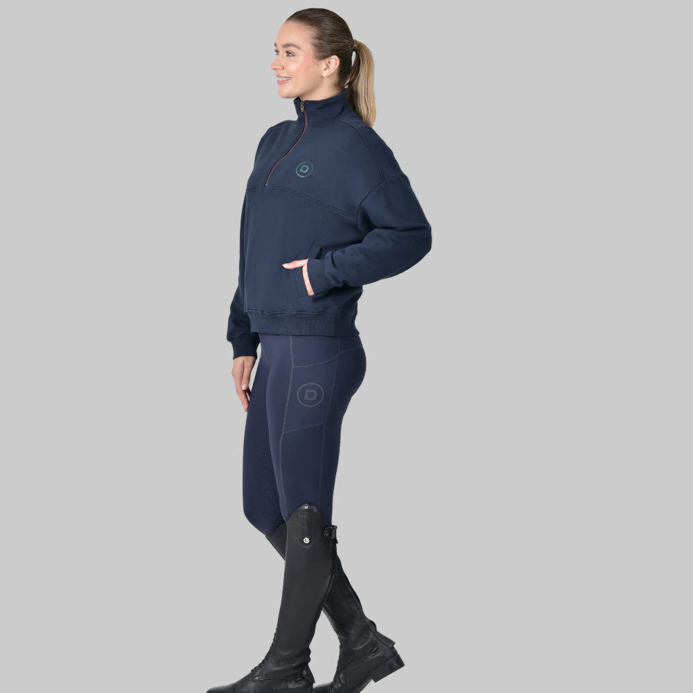 Dublin Ladies 1/4 Zip Fleece Pullover #colour_navy