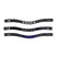 HKM Browbands -Hobby Horsing- Set of 3 #colour_navy-blue-with-stars-design