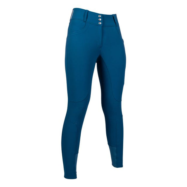 HKM Ladies Full Seat Riding Breeches -Port Royal #colour_deep-blue