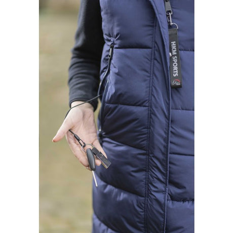 HKM Long Vest -Misty #colour_deep-blue