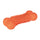 HKM Natural Rubber Dog Toy -Buddy Bone III- #colour_orange