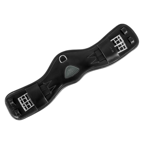Acavallo Anatomical Dressage Girth Leather #colour_black