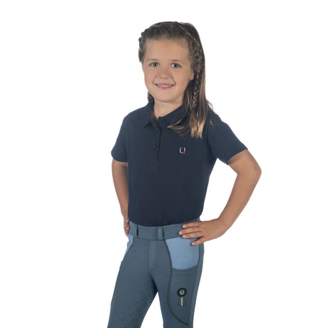 HKM Children's Polo Shirt -Claire- #colour_deep-blue