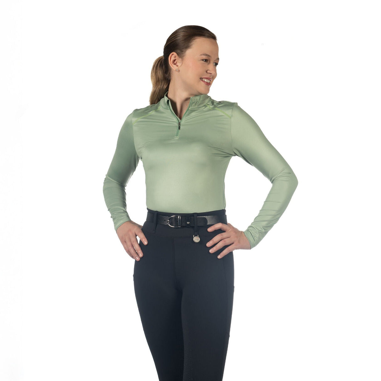 HKM Ladies Functional Shirt -Summer Milano II- #colour_jade-green