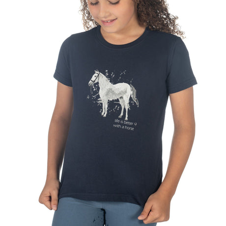 HKM Children's T-shirt -Sparkle- #colour_deep-blue