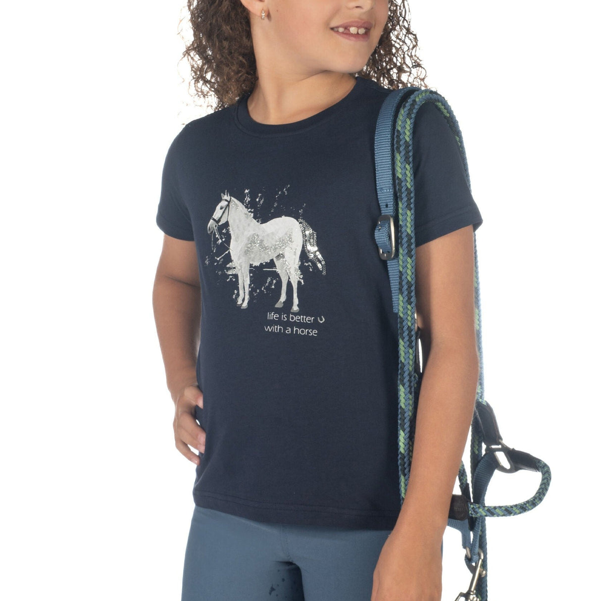 HKM Children's T-shirt -Sparkle- #colour_deep-blue