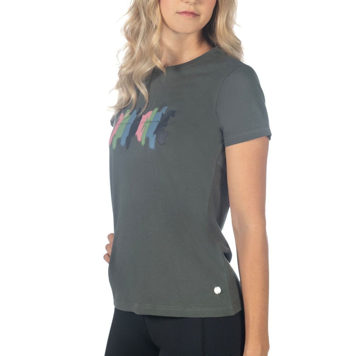 HKM Ladies T-shirt -Mirror- #colour_grey-green